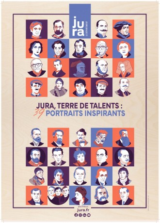 Exposition itinérante « Jura, Terre de talents : 39 portraits inspirants »