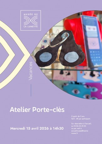 Atelier créatif Porte-clés, le Mercredi 15 avril 2026 à 14h30