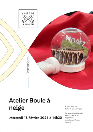 Atelier créatif Boule à neige - Le mercredi 18 février, de 14h30 à 16h30